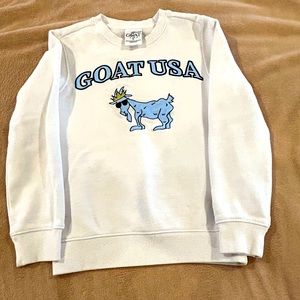 GOAT USA CREWNECK SWEATSHIRT, White, Youth Medium